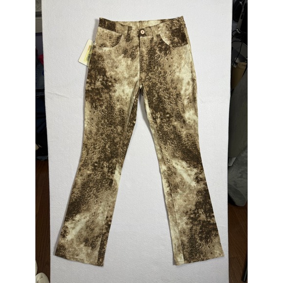 Cover Denim - Cover Vintage Cow Print Jeans Brown Cream Made in Italy Deadstock Size 30